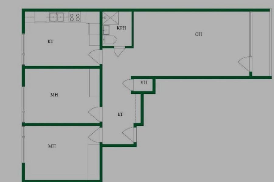 Ylimmaen Kerroksen Tilava Kolmio Jokinaekymaellae Apartment Rovaniemi Bagian luar foto